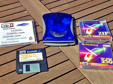 Iomega Zip 250 USB External Portable Drive - Plus Disks & OEM Software - Tested