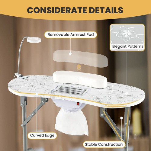 Manicure nail table electric - table, w/electric