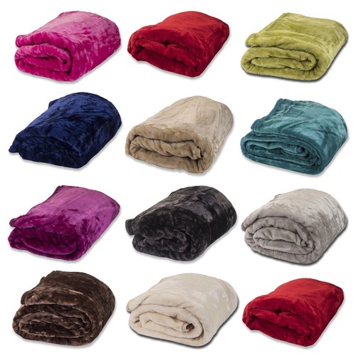 Luxury faux fur fleece throw - fur,