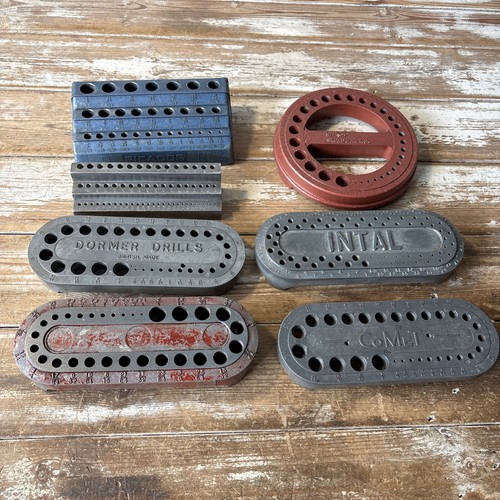 Vintage drill bit stands - 7,