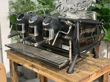 SAN REMO CAFE RACER 3 GROUP NAKED BLACK ESPRESSO COFFEE MACHINE COMMERCIAL