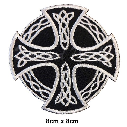 Celtic cross round embroidery