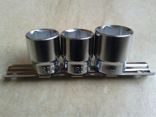 Britool 3pc square drive - 3/8",