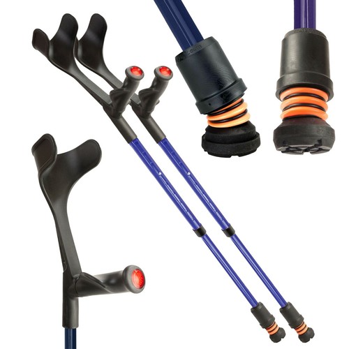 Flexyfoot open cuff crutches - open,