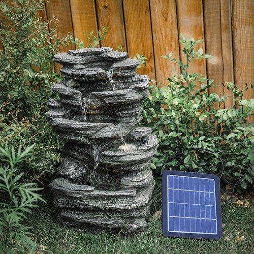 Natural slate garden water - natural,