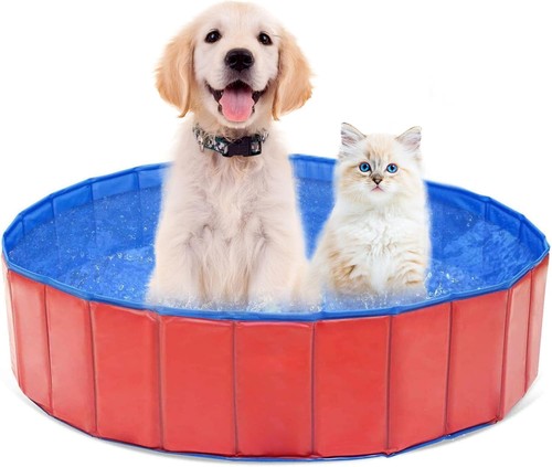 Foldable dog pool thickened - dog,