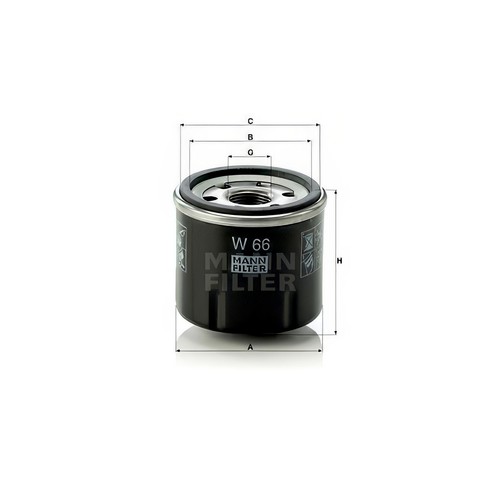 Mann w66 oil filter - w66, 60mm