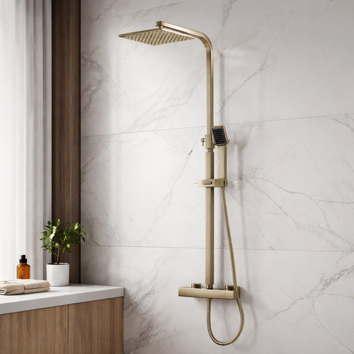 Square thermostatic bar - thermostatic, mixer