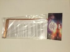 LARGE PAIR OF COPPER DOWSING RODS WITH INSTRUCTIONS - WATER DIVINING GHOSTHUNT