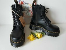 Dr Martens Jadon black chunky platform boots UK 3 EU 36 US 5 double quad sole
