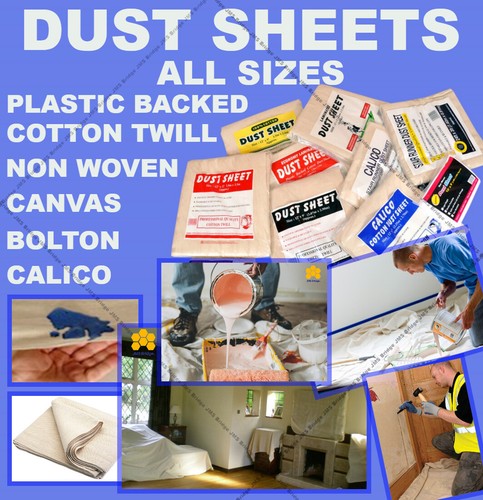Cotton dust sheets - sheets, large