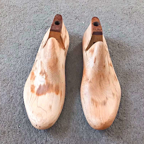 Wooden shoe boot trees - trees, pair