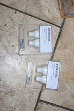 2 Pairs (total 4) IKEA White cupboard knobs ERIKSDAL  202.848.04 BNIB