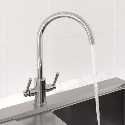 Modern mono kitchen sink - modern, mixer