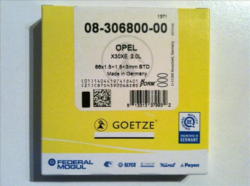 Racing piston rings - racing, for