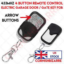 433MHZ REMOTE CONTROL 4 ARROW BUTTON CLONING ELECTRIC GATE GARAGE DOOR KEY FOB