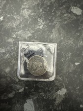 Hammered silver halfpenny from