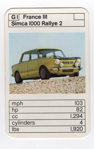 Simca 1000 rallye - 1000, 2