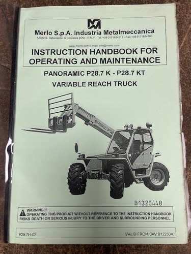 Merlo instruction handbook - merlo,