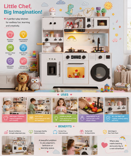 Play kitchen for kids - kitchen,