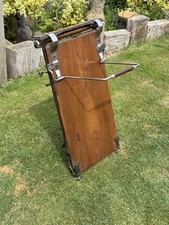 Vintage Wooden Trouser Press AVENO Antique Collectable Prop Upright with stand