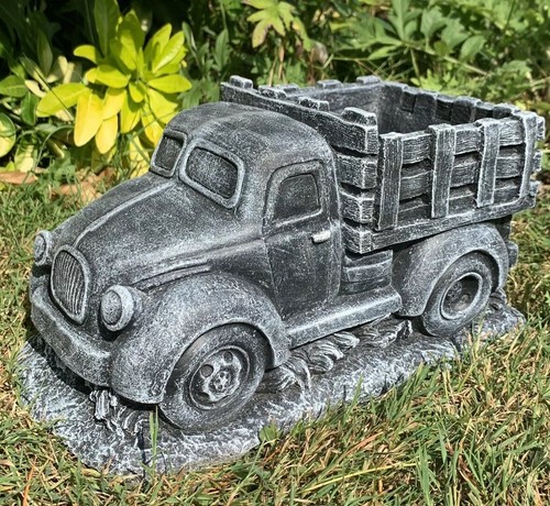 Stone garden american truck - garden,