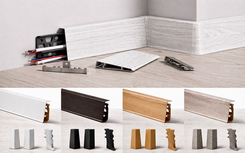Plastic skirting board - plastic,