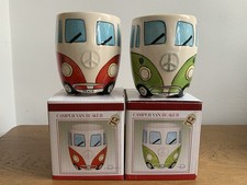 Two VW Camper Van Beakers 1 x