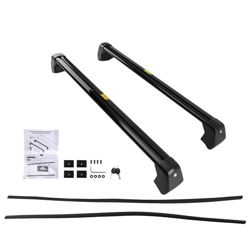Black aluminium roof cross - black,