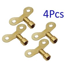 Radiator Plumbing x 4 Bleed Bleeding Key Keys Solid Brass for Venting Air Valve