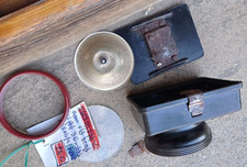 ORIGINAL OLD HEAD LIGHT FOR BICYCLE BACKELITE 30s  40s FANALE BICI ANTICO