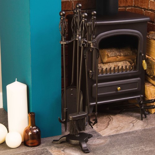 Black companion set piece - black, 5
