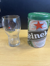 Heineken Experience 0.25 Litre Beer Glass in Tin Souvenir Brand New In Tin