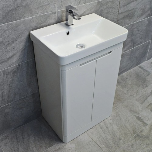 Curved vanity basin unit sink - curved,