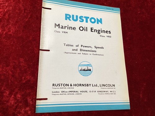 Ruston hornsby ltd marine - ruston,