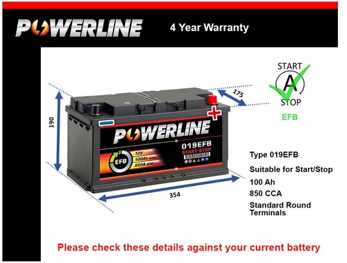 Efb battery fits - fits, a7