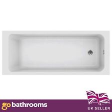 Big Acrylic Bath Super Strong Single Ended Shower Bath Deep Soak Tub 1800x800mm
