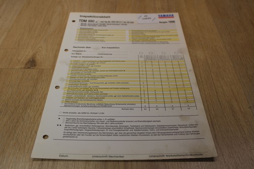 Yamaha tdm850 3vd inspection - 3vd,