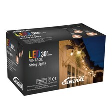 Outdoor Festoon Vintage LED String Lighting 15x LED Bulbs Included 30ft / 9.144m