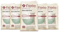 Doves Farm / Freee Plain White Flour - 1kg (Pack of 5) / Gluten Free