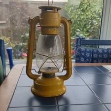 Yellow Hurricane Lamp made by