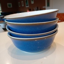 4 Denby Imperial Blue Cereal