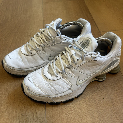 Nike shox men white grey - nike, men's