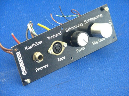 Connection panel from wersi - from,