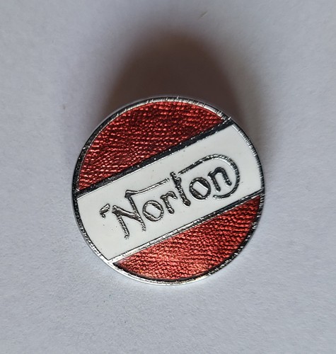 Vintage enamel norton logo - vintage,