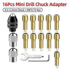 Drill Chuck Collet Set for