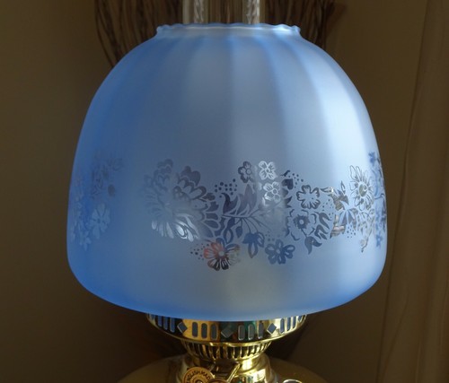 Victorian style blue frosted - style,