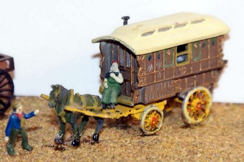 Horse drawn gypsy caravan - horse,