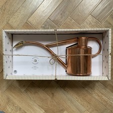 NEW HAWS 1 LITRE COPPER WATERING CAN M&S MARKET GARDEN GIFT BOX ROWLEY RIPPLE 1L