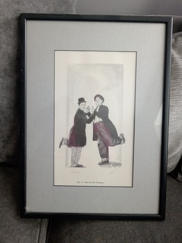 Laurel and hardy framed - and,